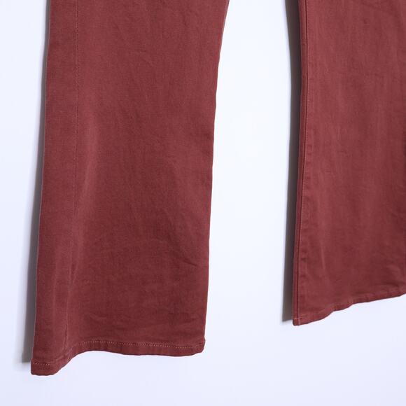 DL1961 Bridget Cropped High Rise Jeans Instasculpt Boot In Redwood Women's 27 - Picture 7 of 11